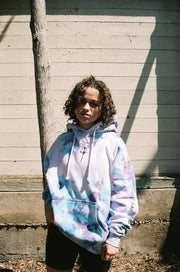 "SPIRIT THAT GIVES LIFE" HOODIE (CLOUDY BLUE & PURPLE)